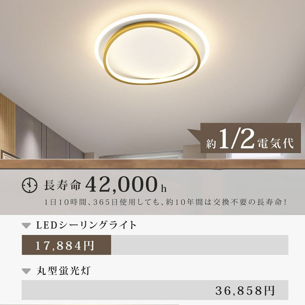 ryd-156【5年保証】シーリングライト led キッチン リビング ダイニング 子供部屋 寝室 8畳 6畳 12畳 明るい LED 北欧風 照明 モダン おしゃれ 高級感 かわいい タイマー 調光調色 常夜灯 リモコン付き ブラック ゴールド 直径50cm