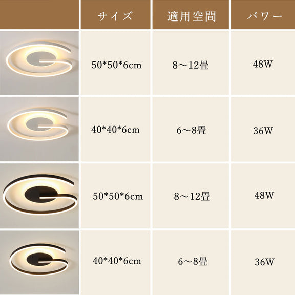 ryd-087 シーリングライト キッチン 常夜灯 調光 調色 リモコン付き タイマー 直径40 50cm 6畳 8畳 12畳 ブラック ホワイト 明るい LED 北欧風 ダイニング リビング 寝室 子供部屋 おしゃれ 器具 かわいい 高級感 円型
