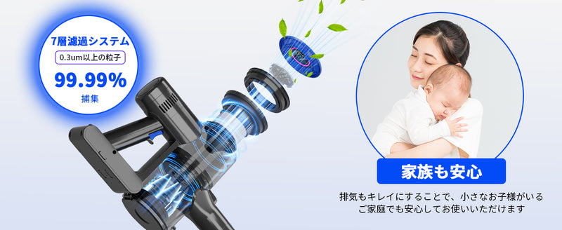 掃除機 コードレス 専用スタント付き 革新版650W 50kPa 超強力吸引 掃除機 ハンディ軽量 直立式 静音  LCDタッチディスプレイ お手入れ簡単 HEPA多重濾過 3段吸引力 スティック着脱式バッテリー  LEDライト 車載用 家庭用 PSE認証済 日本語取扱説明書