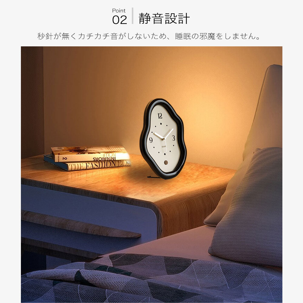 置き時計 韓国風 卓上時計 おしゃれ 北欧 置時計 ブラック レッド 小型 コンパクト シンプル モダン 静音 インテリア雑貨 バレンタインデー プレゼント プチギフト 贈り物 誕生日 実用的 新生活 一人暮らし