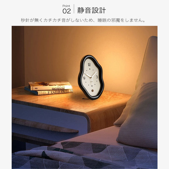 置き時計 韓国風 卓上時計 おしゃれ 北欧 置時計 ブラック レッド 小型 コンパクト シンプル モダン 静音 インテリア雑貨 バレンタインデー プレゼント プチギフト 贈り物 誕生日 実用的 新生活 一人暮らし