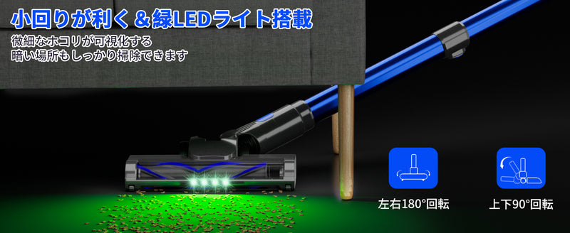 掃除機 コードレス 専用スタント付き 革新版650W 50kPa 超強力吸引 掃除機 ハンディ軽量 直立式 静音  LCDタッチディスプレイ お手入れ簡単 HEPA多重濾過 3段吸引力 スティック着脱式バッテリー  LEDライト 車載用 家庭用 PSE認証済 日本語取扱説明書