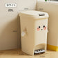 phsy-010 ゴミ箱 かわいい 8 10 15 20L スリム ごみ箱 ふた付き ペダル おしゃれ ごみばこ ペダル式ゴミ箱 角型 ワンタッチ 韓国風 北欧 ベージュ プレゼント 一人暮らし 新生活 ペダル式 スタイリッシュ