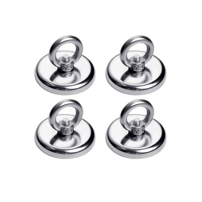 d-hook マグネット フック 直径25mm 32mm 42mm 60mm 75mm 90mm 磁石フック 壁 引っ掛け ネオジム磁石 ステンレス製 防錆 シルバー キッチン収納 オフィス 浴室 室外 壁掛け用 超強力