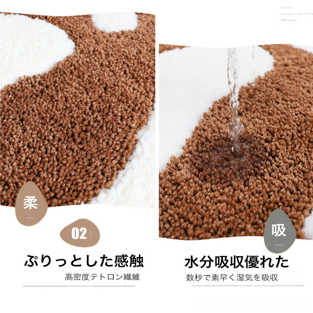 ラグマット ラグ かわいい カーペット 洗える 浴室 玄関マット 北欧 滑り止め ふわふわ 小さめ マット フロアマット 子供部屋 柔らかい 室内 マイクロファイバー シンプル おしゃれ 春夏秋冬用 絨毯 新生活 一人暮らし キュート