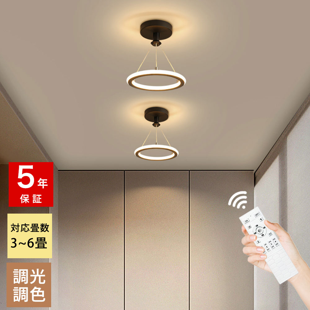 ryd-172【5年保証】シーリングライト モダン リビング 子供部屋 キッチン 寝室 ダイニング 8畳 6畳 12畳 LED 北欧風 明るい おしゃれ 照明 高級感 かわいい リモコン付き 常夜灯 調光調色 タイマー ブラック ゴールド 直径20cm