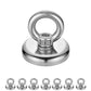 d-hook マグネット フック 直径25mm 32mm 42mm 60mm 75mm 90mm 磁石フック 壁 引っ掛け ネオジム磁石 ステンレス製 防錆 シルバー キッチン収納 オフィス 浴室 室外 壁掛け用 超強力