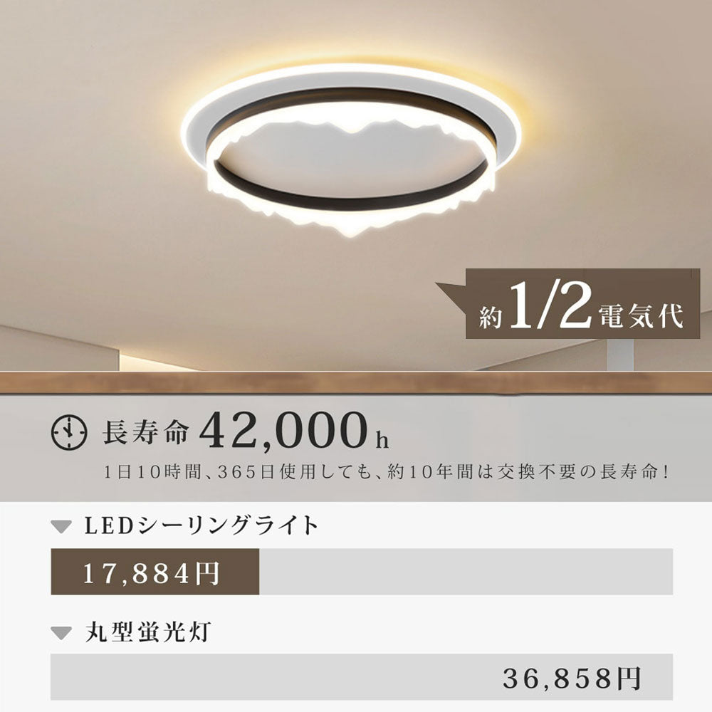 ryd-144【5年保証】シーリングライト led 調光 調色 キッチン 寝室 ダイニング 子供部屋 リビング 6畳 12畳 8畳 リモコン付き タイマー 調光調色 常夜灯 北欧風 明るい LED おしゃれ モダン 照明 かわいい ホワイト ブラック 直径40cm 直径50cm