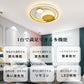 ryd-118 照明 シーリングライト リモコン付き タイマー 調光 調色 常夜灯 6畳 8畳 12畳 明るい LED 北欧風 子供部屋 寝室 リビング ダイニング キッチン 器具 おしゃれ 高級感 かわいい ゴールド ブラック‐ゴールド 円形 直径52cm