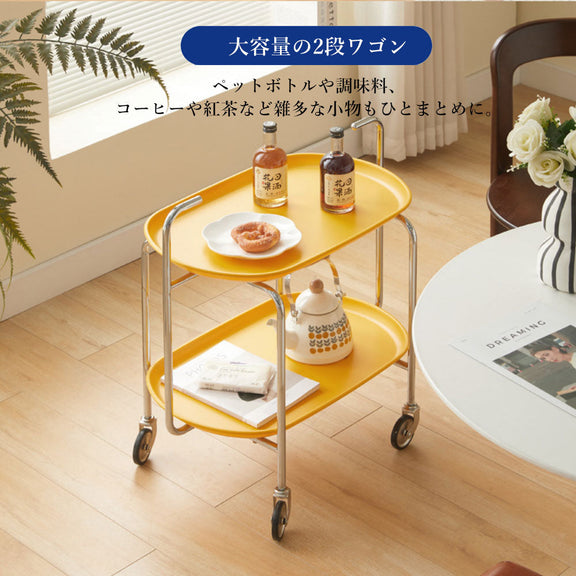 ワゴン キャスター付き おしゃれ 2段 キッチンワゴン 化粧品 収納 ベビーワゴン キッチン収納 ラック サイドワゴン キッチン コスメ ワゴン ドレッサー ネイル キッチンストッカー 韓国 インテリア 新生活 一人暮らし