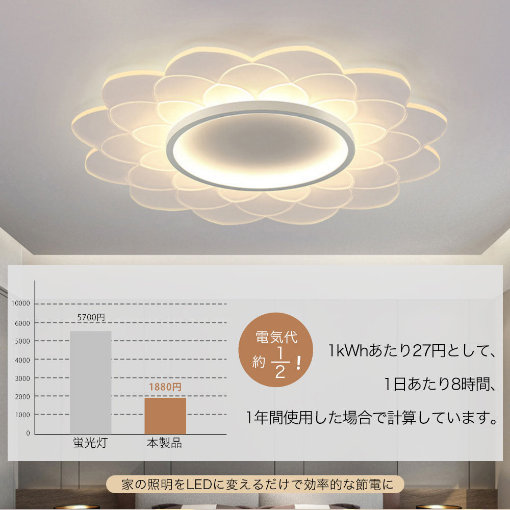 ryd-095 照明 シーリングライト 調光 調色 常夜灯 リモコン付き タイマー 6畳 8畳 12畳 明るい LED 北欧風 子供部屋 寝室 リビング ダイニング キッチン おしゃれ 器具 かわいい 高級感 ゴールド ホワイト