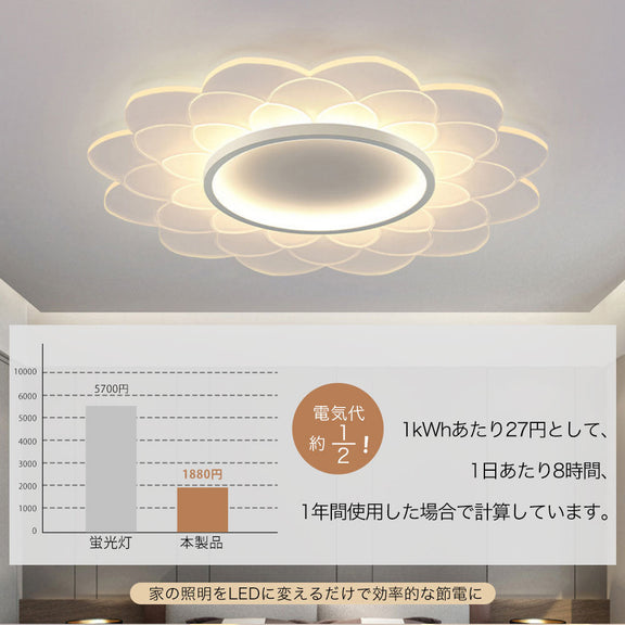 ryd-095 照明 シーリングライト 調光 調色 常夜灯 リモコン付き タイマー 6畳 8畳 12畳 明るい LED 北欧風 子供部屋 寝室 リビング ダイニング キッチン おしゃれ 器具 かわいい 高級感 ゴールド ホワイト