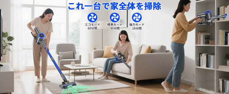 掃除機 コードレス 専用スタント付き 革新版650W 50kPa 超強力吸引 掃除機 ハンディ軽量 直立式 静音  LCDタッチディスプレイ お手入れ簡単 HEPA多重濾過 3段吸引力 スティック着脱式バッテリー  LEDライト 車載用 家庭用 PSE認証済 日本語取扱説明書