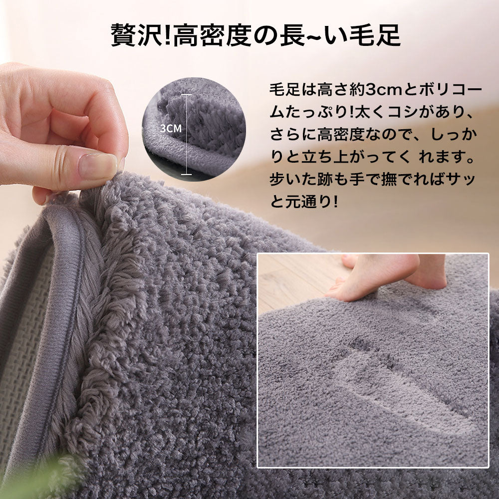 ラグマット ラグ カーペット 洗える 浴室 玄関マット 北欧 滑り止め ふわふわ 小さめ 長方形 四角 マット フロアマット 子供部屋 柔らかい 室内 マイクロファイバー シンプル おしゃれ 春夏秋冬用 絨毯 新生活 一人暮らし