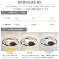 ryd-118 照明 シーリングライト リモコン付き タイマー 調光 調色 常夜灯 6畳 8畳 12畳 明るい LED 北欧風 子供部屋 寝室 リビング ダイニング キッチン 器具 おしゃれ 高級感 かわいい ゴールド ブラック‐ゴールド 円形 直径52cm