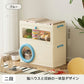 phsy-013 収納ボックス 猫ハウス一体型 収納ケース フタ付き 1段 2段 透明パネル 大容量 収納ケース プラスチック ペット収納ボックス カラーボックス 横置き 新生活 猫 おしゃれ かわいい 組立簡単 オールシーズン