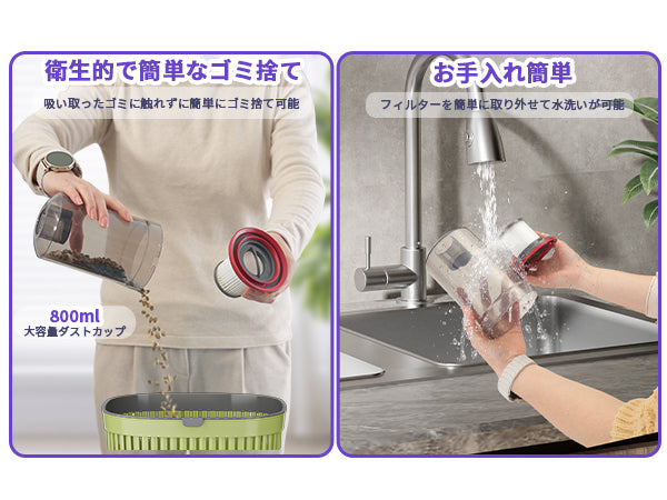 掃除機 コード式【38000Pa超強吸引･1.1kg超軽量･静音設計･2025革新モデル】 Waihipa スティック掃除機 6Ｍ電源コード HEPA多重濾過 ゴミ捨て簡単 サイクロン 式 コンパクト 家庭用 カーペット/カーテン/ソファに適用 PSE認証を取得済み 日本語取扱説明書付き(ホワイト)