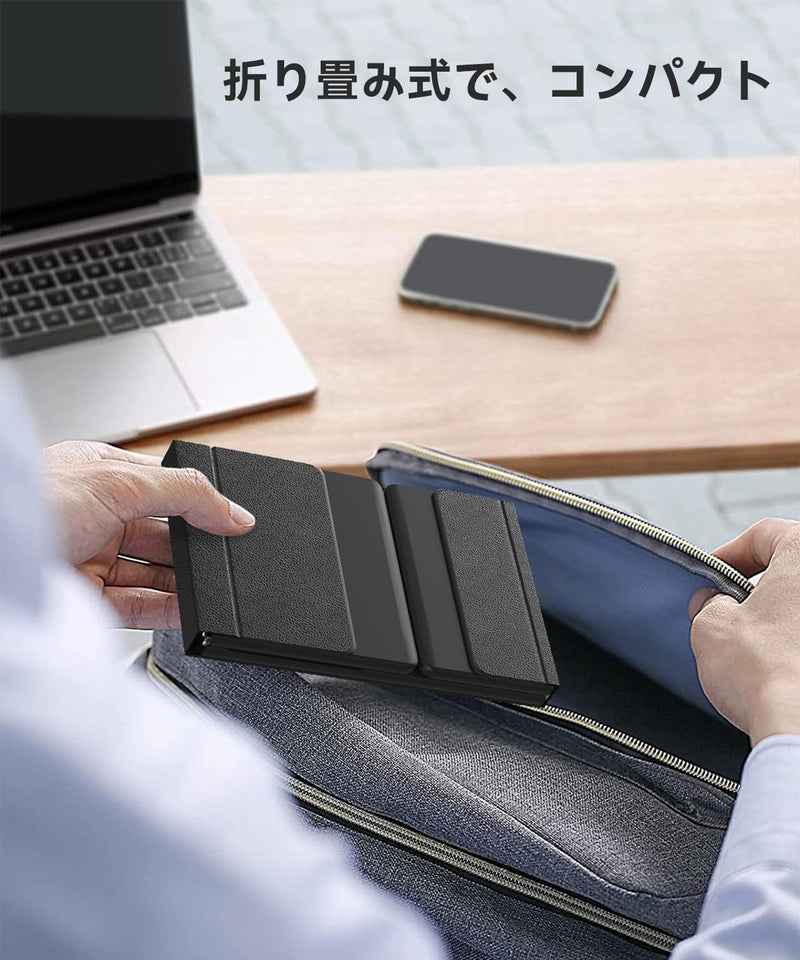 【最新型】Omikamo キーボード ワイヤレス 折り畳み式 ipadキーボード Bluetooth タッチパッド付き 日本語配列 有線＆無線両用 左右Shiftキー/L型Enterキー搭載 4台デバイス切替 Android/Win/Mac/iOS/Google対応 パソコン コンパクト静音 軽量 薄型 日本語説明書付(黒)