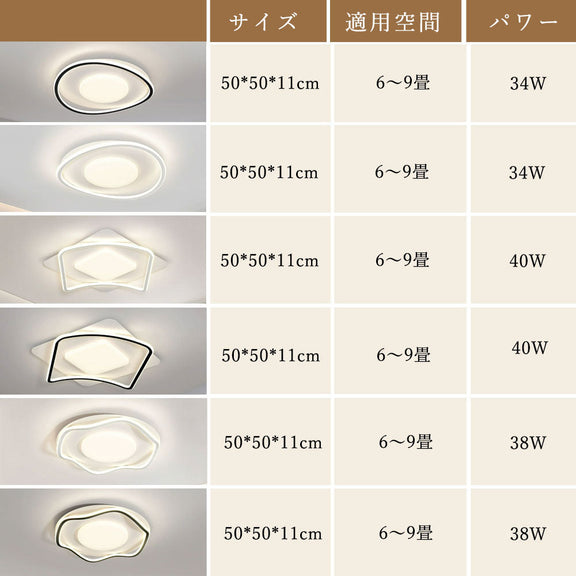 ryd-119 照明 シーリングライト リモコン付き 常夜灯 調光調色 タイマー 6畳 8畳 12畳 明るい LED 北欧風 寝室 リビング ダイニング キッチン 子供部屋 おしゃれ 器具 かわいい 高級感 ホワイト ホワイト‐ブラック