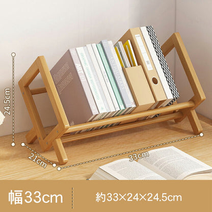 zzjj-001 ラック 棚 卓上ラック 本立て 収納 ブックスタンド 卓上 収納 天然木 楠竹 ブックラック 机上 ラック おしゃれ 机上ラック 本棚 デスク用 デスクシェルフ 棚 ウッドラック 整理 収納 小物収納 子供北欧 ナチュラル 北欧 一人暮らし