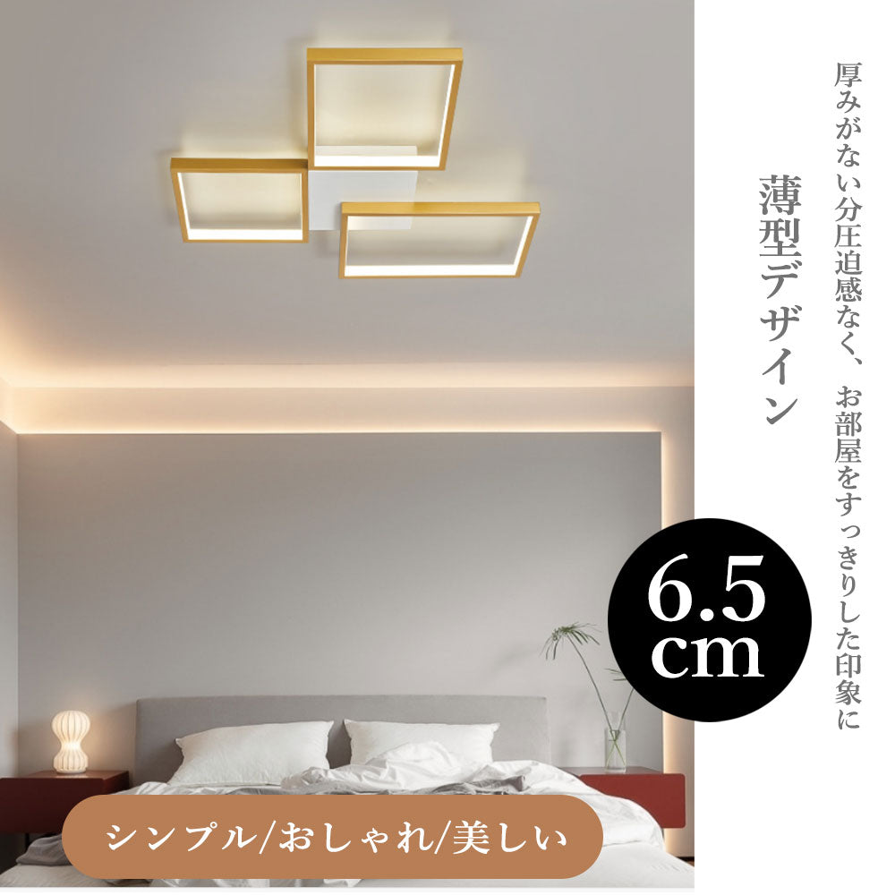 ryd-116 照明 シーリングライト リモコン付き 調光 調色 常夜灯 タイマー 6畳 8畳 12畳 明るい LED 北欧風 子供部屋 寝室 リビング ダイニング キッチン 器具 おしゃれ かわいい 高級感 ゴールド ブラック