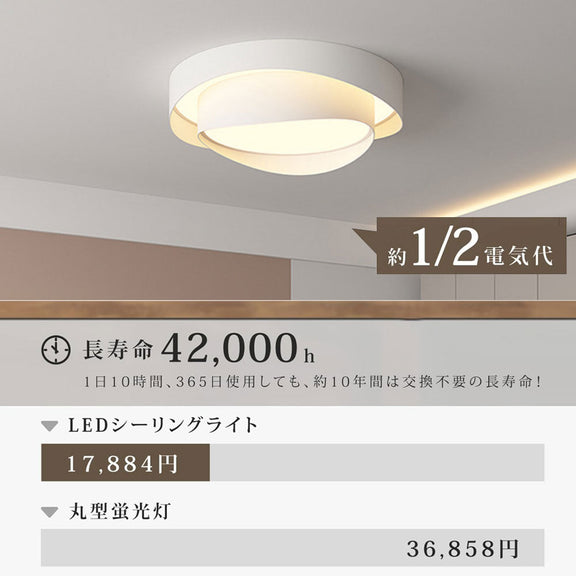 ryd-143【5年保証】シーリングライト led 調光 調色 キッチン リビング ダイニング 子供部屋 寝室 12畳 6畳 8畳 LED 北欧風 モダン 明るい おしゃれ 照明 かわいい 高級感 常夜灯 リモコン付き タイマー 調光調色 ホワイト 直径40cm 直径50cm