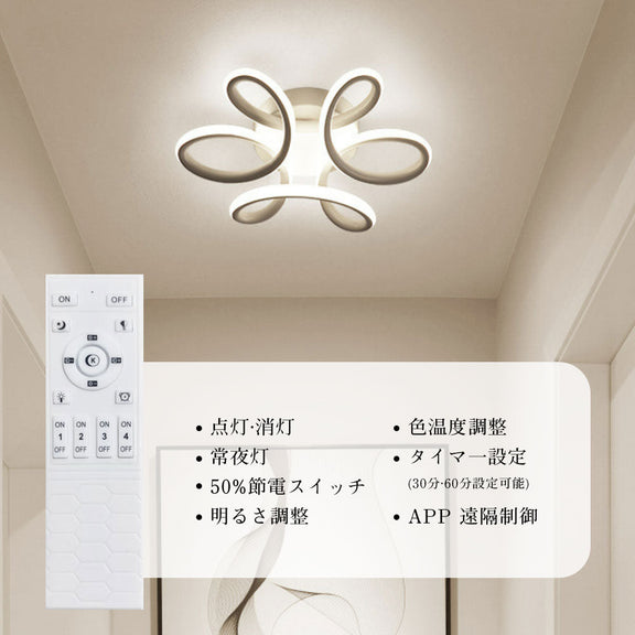 ryd-196【5年保証】照明器具 シーリングライト 子供部屋 ダイニング リビング 寝室 キッチン 6畳 12畳 8畳 調光調色 常夜灯 タイマー リモコン付き LED 明るい 北欧風 おしゃれ 照明 かわいい 高級感 モダン ホワイト ブラック 幅24cm