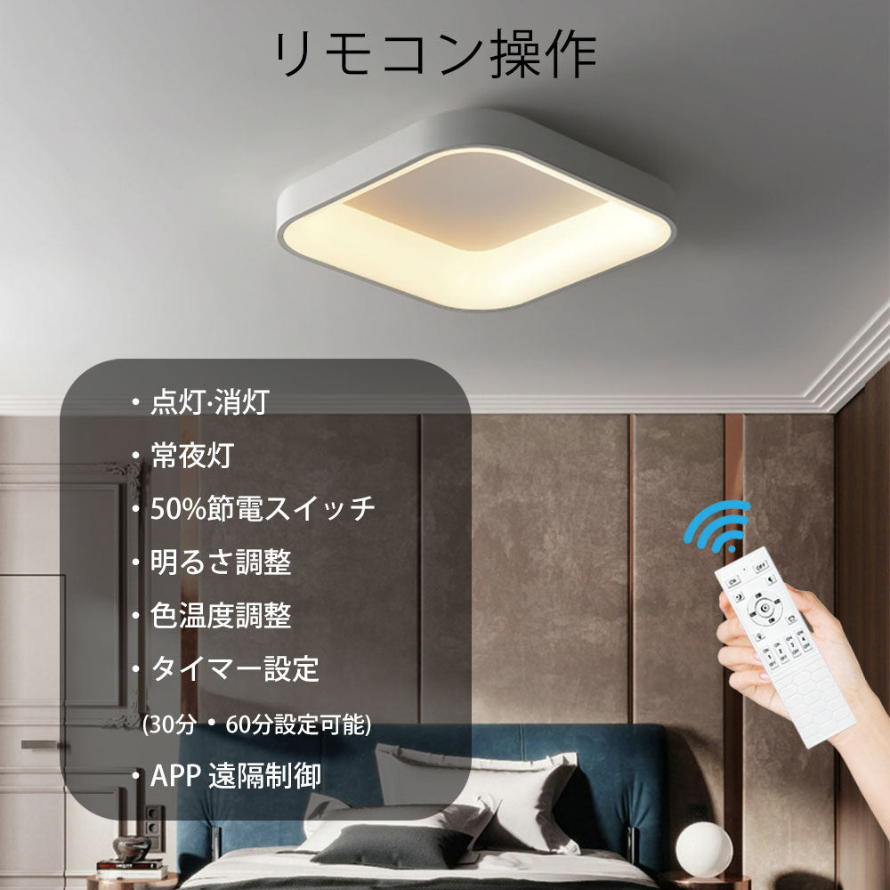 おしゃれ シーリングライト 調光 調色 常夜灯 リモコン付き タイマー 6畳 8畳 12畳 北欧風 明るい LED 子供部屋 寝室 リビング ダイニング キッチン 器具 かわいい 高級感 グレー ブラック ホワイト 直径30 40 45 50cm