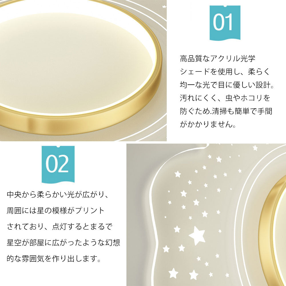 ryd-110 シーリングライト 北欧 キッチン ダイニング リビング 寝室 子供部屋 6畳 8畳 12畳 北欧風 明るい LED 器具 モダン おしゃれ かわいい 高級感 常夜灯 リモコン付き 調光調色 タイマー ゴールド 直径40cm 直径50cm 花
