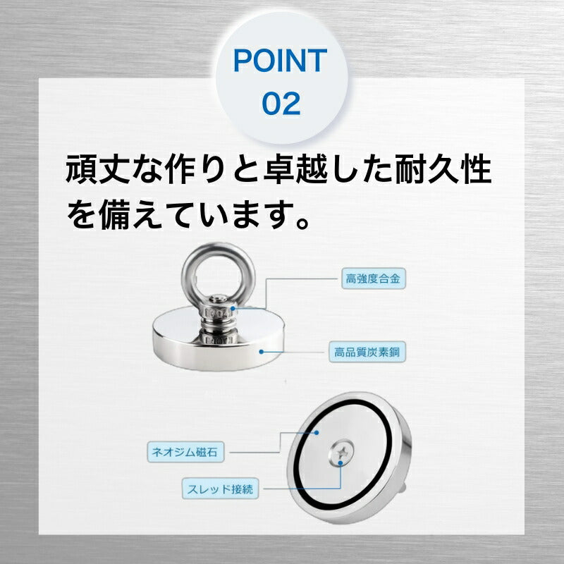 マグネット フック 直径25mm 32mm 42mm 60mm 75mm 90mm 磁石フック 壁 引っ掛け ネオジム磁石 ステンレス製 防錆 シルバー キッチン収納 オフィス 浴室 室外 壁掛け用 超強力