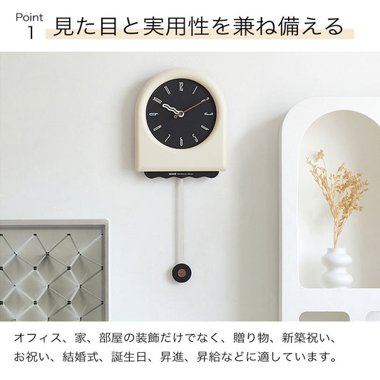 時計 壁掛け おしゃれ 掛け時計 北欧 木製 かわいい ウォールクロック 静音 軽量 ベージュ ブラック インテリア ダイニング キッチン 寝室 リビング 子供部屋 ギフト レトロ モダン 新生活 一人暮らし