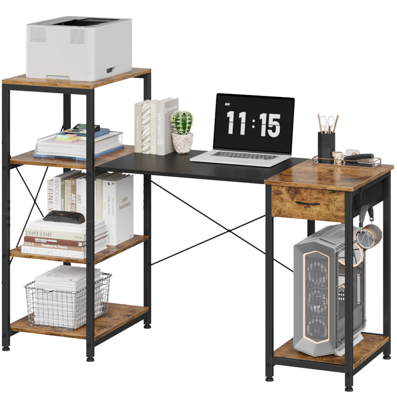 ラック付きパソコンデスク D4001