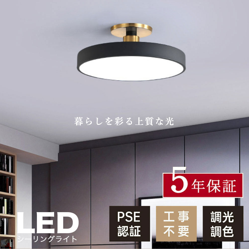 照明器具 シーリングライト リモコン付き タイマー 調光 調色 常夜灯 6畳 8畳 12畳 LED 北欧 ダイニング キッチン リビング 寝室 器具 おしゃれ かわいい 高級感 イエロー グレー ピンク ブラック ブルー ホワイト 円型 直径30 40 50cm