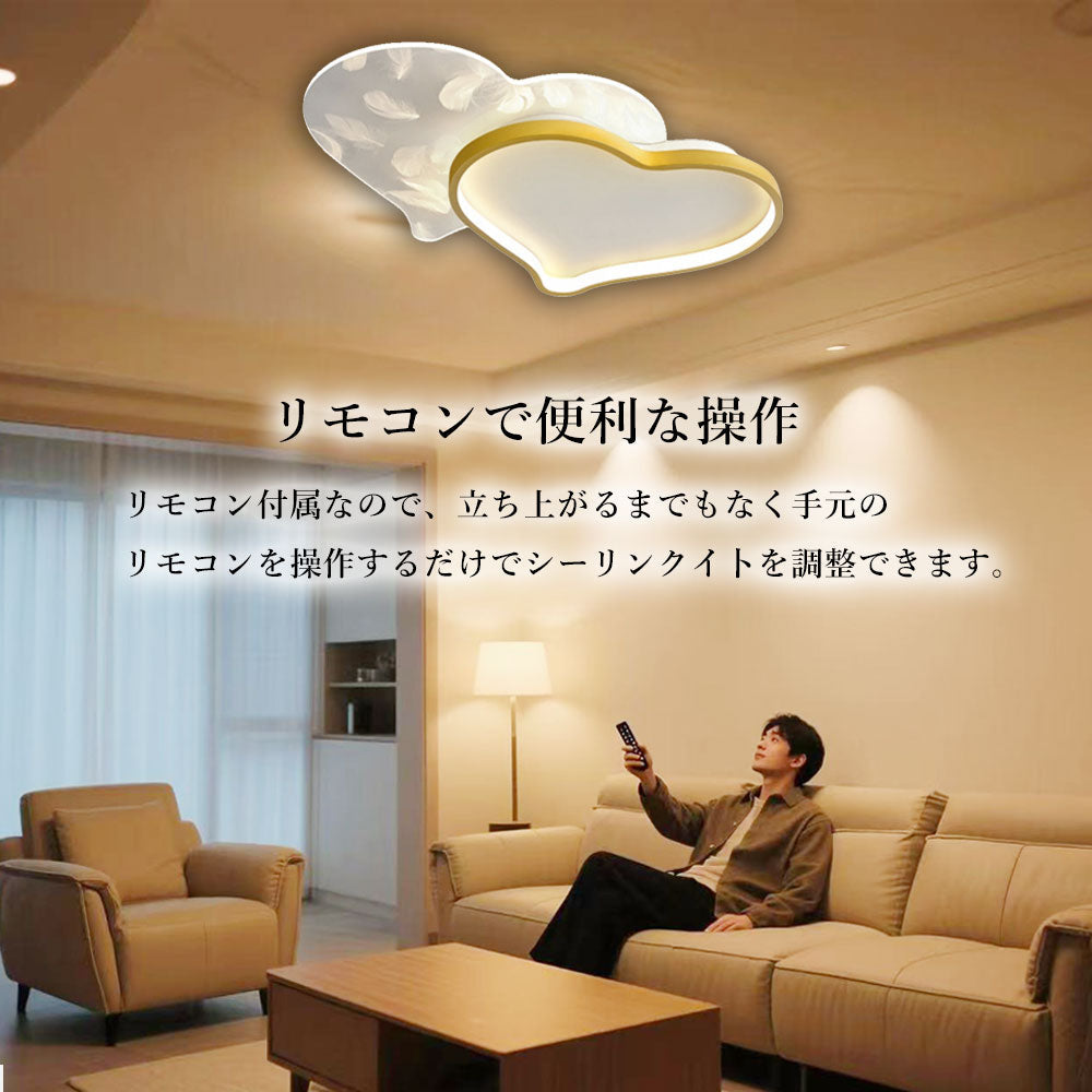 ryd-128【5年保証】シーリングライト キッチン 子供部屋 寝室 ダイニング リビング 8畳 6畳 12畳 LED 北欧風 モダン 明るい 照明 おしゃれ かわいい 高級感 リモコン付き タイマー 常夜灯 調光調色 ホワイト-ゴールド ピンク