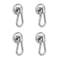 h-hook 【日本発送】マグネット フック 直径25mm 32mm 2個セット 4個セット 8個セット 360度回転 磁石フック 壁 引っ掛け ネオジム磁石 ステンレス製 防錆 シルバー キッチン収納 オフィス 浴室 室外 壁掛け用 超強力